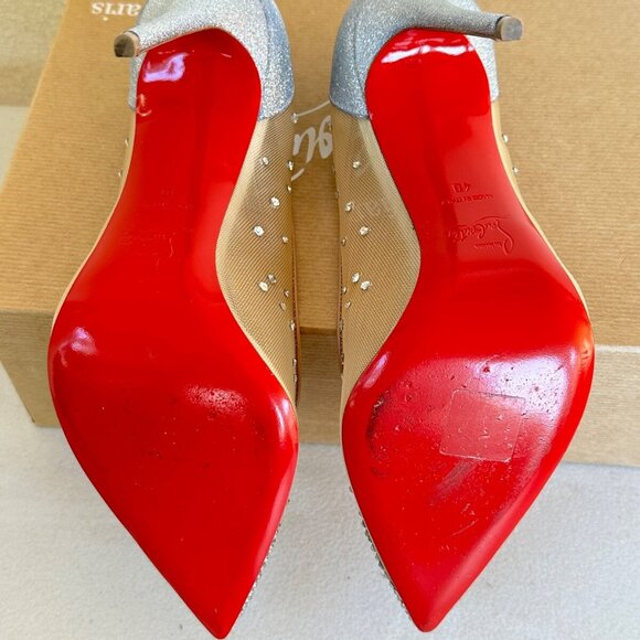 Christian Louboutin Mini Glitter Follies Strass Pump - Picture 5 of 9